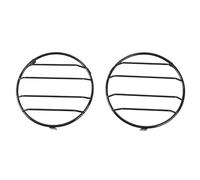 Yurefax 2 PCS Metal Exterior Front Head Light Cover Trim Decoration Frame, for, for Jeep, Wrangler TJ 1997-2006 Car Styling Headlight Lens Cover