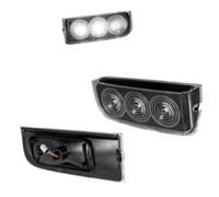 Yurefax 2Pc Led Rear Bumper Reverse Backup Light Trunk Tail License Plate Lamp, for Land Rover, for Range L322 2003-2012 Xfd000043 Car Number Lights Rear Fog Bumper Light (Transparent shell)