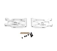 Yurefax 2Pcs Aluminum Alloy Front Suspension Arm Swing Arms, for Wltoys, for 104001 1/10 RC Car Suspension Arm Link(Silver)