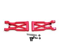 Yurefax 2Pcs Aluminum Alloy Rear Suspension Arm Swing Arms, for Wltoys, for 104001 1/10 RC Car Suspension Arm Link(Red)