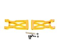 Yurefax 2Pcs Aluminum Alloy Rear Suspension Arm Swing Arms, for Wltoys, for 104001 1/10 RC Car Suspension Arm Link(Yellow)