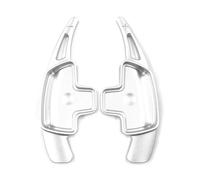 Yurefax 2Pcs Aluminum Car Steering Wheel Paddle Shifter Extension Shift Paddles, for Mercedes-Benz, A B C E CLA CLS GLA GLC GLE S Class Car Paddle Shifter(Silver)