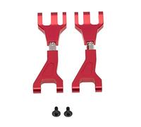 Yurefax 2Pcs Aluminum Front Rear Upper Suspension Arms, for 1/10, for Redcat, for Blackout XTE SC XBE (Pro) Upgrade Parts Accessories Suspension Arm Link(Red)