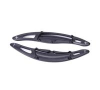 Yurefax 2pcs Aluminum Steering Wheel Shift Paddle Extension Auto, for Porsche, for Panamera, for, for Cayenne, 718 911 Boxster Car Accessories Car Paddle Shifter(Black Black)