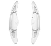 Yurefax 2pcs Car Auto Steering Wheel Paddle Shift Extension Shifter Stickers, for Kia, K5 DL3 2020 Car Accessories Car Paddle Shifter(Black Silver)