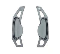 Yurefax 2Pcs Car Steering Wheel Shift Paddles Extension Shifters Stickers, for Benz, for Smart, 451 453 Fortwo 09-17 Forfour 2015-2017 Car Paddle Shifter(Black Grey)