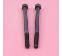 Yurefax 2pcs Lot Exhaust Muffler Bolts, for Husqvarna, 257 261EPA 262 262XP Chainsaw 235P Pruning Saw 240RBD Brush Cutter Part M6 X 80mm Chainsaw Muffler Kit