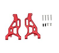 Yurefax 2Pcs Metal Front Lower Suspension Arm, for ARRMA 1/7 LIMITLESS INFRACTION 6S 1/8, for TYPHON 6S RC Car Upgrade Parts Suspension Arm Link(Red)