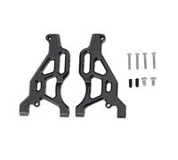 Yurefax 2Pcs Metal Front Lower Suspension Arm, for ARRMA 1/7 LIMITLESS INFRACTION 6S 1/8, for TYPHON 6S RC Car Upgrade Parts Suspension Arm Link(Black)