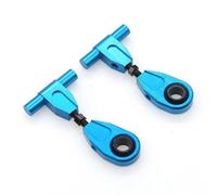Yurefax 2Pcs Metal Front Upper Suspension Arms Swing Arm, for Tamiya, for TT-02 TT02 TT02T 1/10 RC Car Suspension Arm Link(Blue)