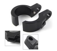 Yurefax 2PCS Motorcycle Front Brake Hose Clamp Line Holder CR80R CR85R CR125R CR250R CR500R Motorcycle Brake Hose Clamp(Black)