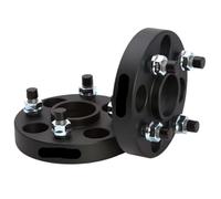 Yurefax 2Pieces 15/20/25mm PCD:4x98 To 4x108 Wheel Spacer Adapter Wheel Spacers M12XP1.25 Nut, For Alfa ForRomeo, for Fiat, Modified Wheels Wheel Spacer(Black 58.1TO65.1 15MM)