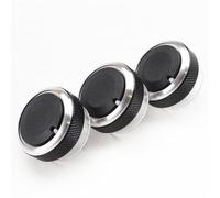Yurefax 3Pc, for Ford, for Galaxy, MK3, for Kuga, MK1 Air Conditioning A/C Heater Climate Control Switch Knobs Button Dials Accessories Refitting Car Air Conditioning Knob(Black)