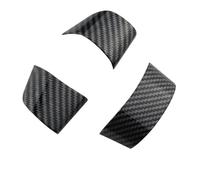 Yurefax 3Pcs Carbon Fiber Car Steering Wheel Panel Cover Trim Decoration Sticker, for Ford, for Focus, 2 MK 2 2005-2011 Accessories Car Steering Wheel Sticker