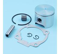 Yurefax 46mm Piston Ring 10mm Pin Circlip Needle Bearing Kit, for Husqvarna, 51 55, for Rancher EU1, for Jonsered, 2054 2055 Chain Saw 503608171 Chainsaw Piston Kit