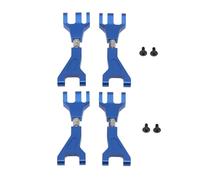 Yurefax 4Pcs Aluminum Front Rear Upper Suspension Arms 1/10, for Redcat, for Blackout XTE SC XBE (Pro) Upgrade Parts Accessories Suspension Arm Link(Blue)