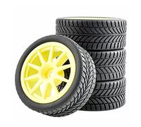 Yurefax 4pcs Grip Tires Insert Sponge Wheel, for HSP Racing, 1/10 1:10 On-Road Car RC 910-6085 Rc Car Tire(910Y-6085)