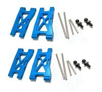 Yurefax 4Pcs Metal Front And Rear Suspension Arm, for Traxxas, for LaTrax, for Teton 1/18 RC Car Upgrade Parts Accessories Suspension Arm Link(Blue)