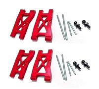 Yurefax 4Pcs Metal Front And Rear Suspension Arm, for Traxxas, for LaTrax, for Teton 1/18 RC Car Upgrade Parts Accessories Suspension Arm Link(Red)