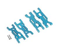 Yurefax 4Pcs Metal Front And Rear Suspension Arm Set, for Losi, for 1/18 Mini-T 2.0 2WD Stadium RC Truck Car Upgrade Parts Suspension Arm Link(Blue)