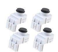 Yurefax 4PCS PDC Parking Sensor Car Assist System, for Hyundai, for Kia, 95720-1R000 957201R000 Vehicle Rear Obstacle Warning(Black)