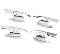 Yurefax 4Pcs Silver Abs Exterior Door Handle Bowl Cover Trim, for Subaru Outback 2020-2023 with Durable Construction Protection Enhanced Aesthetic car Door Handle Cover Cap Exterior