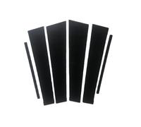 Yurefax 6PCS Polished Pillar Posts Gloss Black, for Kia Sportage R 2011-2017, Window Trim Cover BC Column Sticker Vehicle Window Garnish