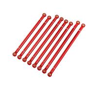 Yurefax 8pcs/lot RC Car Aluminum Alloy Link Rod 313mm Wheelbase 1/10 RC Crawler, for Axial, for SCX10 RGT 86100 Suspension Arm Link