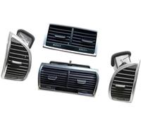 Yurefax Ac Vent 1Pcs, for Q7 4L 2007-2015 Front Rear Panel Dash Louver Air Conditioner Outlet Car Dashboard Dashboard Vent Cover(BLACK Color Name 4 Pcs)