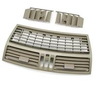 Yurefax Ac Vent Car Front Dashboard Middle Air Grille Panel Cover, for Mercedes-Benz S Class W220 1998-2005 S300 S350 S500 Dashboard Vent Cover(BLACK Yellow Middle)