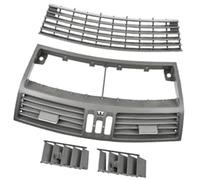 Yurefax Ac Vent Front Dashboard Middle Air Grille Panel Cover Car Accessories, for Mercedes-Benz S-Class W220 S320 S350 1998-2005 Dashboard Vent Cover(BLACK Quartz middle)