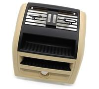 Yurefax Ac Vent Lhd Rhd Car Rear Air Conditioning Grille Panel Cover Outer Frame, for Bmw, for 5 for Series F10 F11 F18 2010-2017 Dashboard Vent Cover(BLACK Model A Beige)