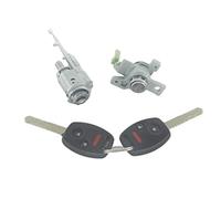 Yurefax AL278 06351-TE0-A11 72185-SHJ-A01 IGNITION SWITCH FRONT LEFT DRIVER DOOR LOCK CYLINDER, For ODYSSEY, 2005-2010 Car Ignition Switch Lock Cylinder(BLACK 2pcs 2-Panic Keys)