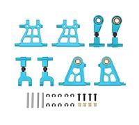 Yurefax Aluminum Alloy Front Rear Upper Lower Suspension Arms, for Tamiya, for TT02 TT-02 1/10 RC Car Upgrade Parts Accessories Suspension Arm Link(Blue)