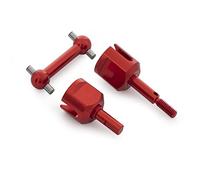 Yurefax Aluminum Alloy Steering Set Dog Bone Drive Shaft Propeller Joint Upright, for, for Tamiya, for TT02 Chassis 1/10 RC On Road Car Suspension Arm Link(Gearbox Cup Joint Rd)