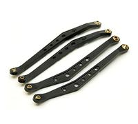 Yurefax Aluminum Alloy Upper Lower Suspension Shift Link Rod Linkage 1/10 RC Crawler, for Axial, for Wraith 90018 Suspension Arm Link(Upper Black)