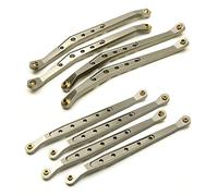 Yurefax Aluminum Alloy Upper Lower Suspension Shift Link Rod Linkage 1/10 RC Crawler, for Axial, for Wraith 90018 Suspension Arm Link(Upper Lower Titanium)