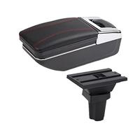 Yurefax Armrest Box, for CR-Z CRZ Center Console Storage Box Interior Parts Accessories Arm Rest Center Storage Box With USB Armrest Box Car Armrest Box(BLACK A1 No USB)