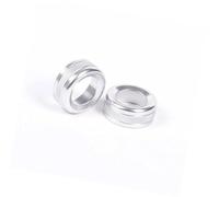 Yurefax Auto Button stickers Parts 86 2022 2Pcs/Set Aluminum Alloy Car Audio Stereo Volume Control Knob Ring Cover Accessories Media Button Cover(BLACK color1)