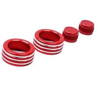 Yurefax Auto Button Stickers Parts, for 3 Series E90 E92 E93 2005-2011 2012 Car Air Conditioning Volume Radio Button Knob Cover Decorative Ring Switch Knob Media Button Cover