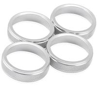 Yurefax Auto Button stickers Parts, for VOLVO, for XC60 V40 V60 S80 2013 2014 Car Interior Center Console Air Conditioning AC Knob Cover Ring Control Switch Media Button Cover