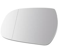 Yurefax Auto Side Mirror Glass Wing Mirror Glass Heated Left Side, for Audi, for A3 8P 2010-2013, for A4 B8 2009-2015, for A5 8T 2009-2017 Passenger 8K0857535F(BLACK Passenger Side Left)