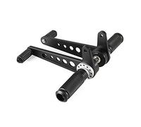 Yurefax Cafe Racer Motorcycle CNC Rearsets Foot Peg Footrest, for YAMAHA, SR400/500 RD350 XS650 V-twin 920 Motorcycle Foot Peg(Black2)