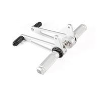 Yurefax Cafe Racer Motorcycle CNC Rearsets Foot Peg Footrest, for YAMAHA, SR400/500 RD350 XS650 V-twin 920 Motorcycle Foot Peg(Silver)