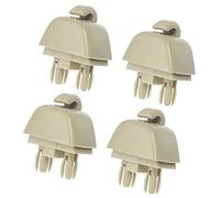 Yurefax Car ABS Sun Visor Hook Clip Retainer, for Volkswagen, 4pcs Beige Visor Fixing Hook For Vehicle