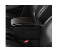 Yurefax Car Armrest Box Center Console Storage Box With Cup Holder USB Accessories, for Chevrolet, for Sail 2010-2014 Car Accessories Car Armrest Box(BLACK F Black Red No Usb)