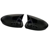 Yurefax Car Door Wing Mirror Cover Car Door Wing Mirror Cover, for Renault, for Megane 4 2016-2020 Rearview Mirror Cover Shields Exterior Accessories Side Mirror Rain Shield(BLACK 1 Pair black)