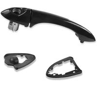 Yurefax Car Exterior Door Handle, for BMW, for X5 E53 2000 2001 2002 2003 2004 2005 2006 Outer Parts Front Left Right car Door Handle Cover Cap Exterior(Black 1pc Right Hand Drive)