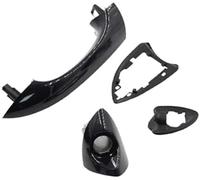 Yurefax Car Exterior Door Handle, for BMW, for X5 E53 2000-2006 51218243617 51218243618 Front Left Right/Rear Right Outside Outer car Door Handle Cover Cap Exterior(Black LHD Front Left)