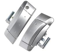 Yurefax Car Exterior Door Handle, for Nissan, for 350Z 2003-2009 80607-CD41D 80606-CD01E Left Right Outside Outer Passenger Abs car Door Handle Cover Cap Exterior(Silver Left Right)